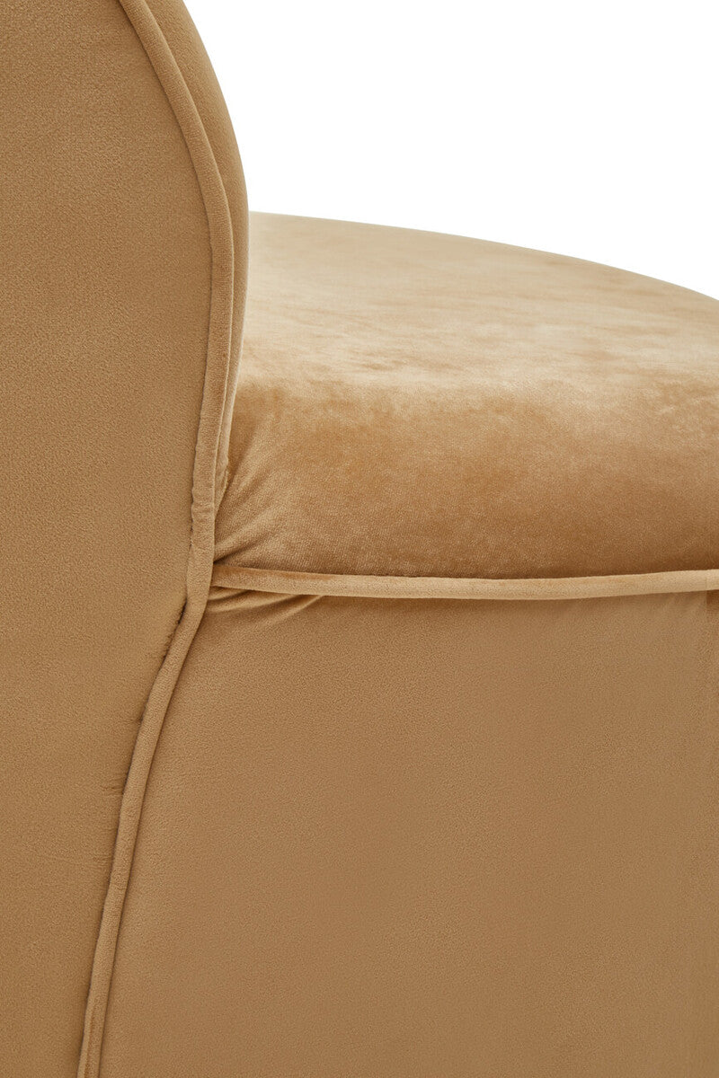 Tamra Kids Chair | Beige Velvet Kids Chair