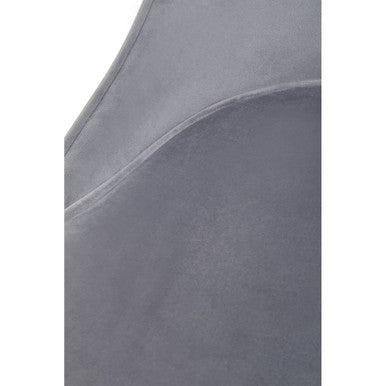 Demi Grey Velvet Dining Chair with Brushed Gold Finish Legs