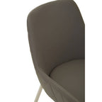 Gilden Dining Chair | Grey Leather Effect Dining Chair