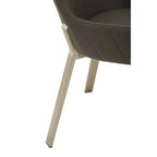 Gilden Dining Chair | Grey Leather Effect Dining Chair