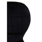 Warton Bar Chair | Black Velvet Quilted Bar Chair