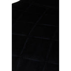 Warton Dining Chair | Black Velvet Quilted Dining Chair