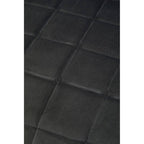 Warton Dining Chair | Grey Velvet Quilted Dining Chair