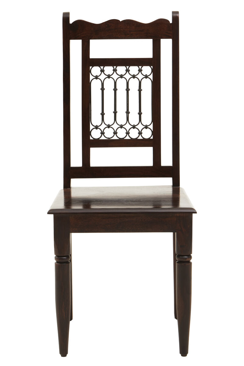 Srina Dining Chair | Dark Sheesham Wood Dining Chair