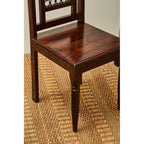Srina Dining Chair | Dark Sheesham Wood Dining Chair