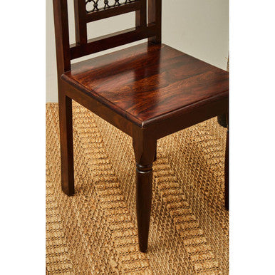 Srina Dining Chair | Dark Sheesham Wood Dining Chair