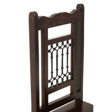 Srina Dining Chair | Dark Sheesham Wood Dining Chair