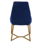 Vieste Dining Chair | Midnight Blue Velvet Dining Chair