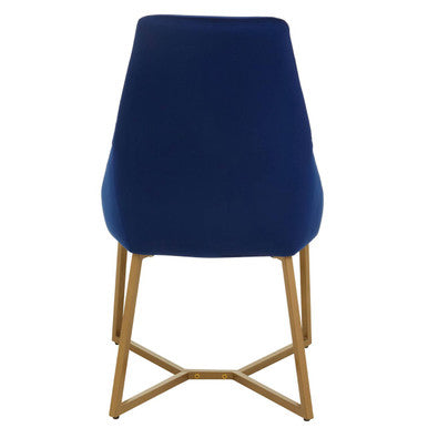 Vieste Dining Chair | Midnight Blue Velvet Dining Chair