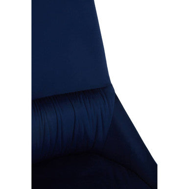 Vieste Dining Chair | Midnight Blue Velvet Dining Chair