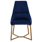 Vieste Dining Chair | Midnight Blue Velvet Dining Chair