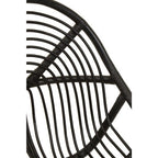 Manado Accent Chair | Black Rattan and Teak Wood Chair