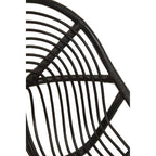 Manado Accent Chair | Black Rattan and Teak Wood Chair