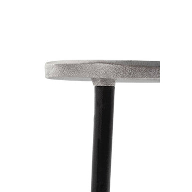 Simbolo Side Table | Silver Nickel Finish Asymmetric Side Table