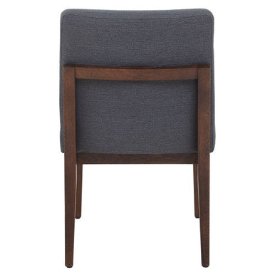 Brando Dining Chair | Charcoal Grey Fabric Dining Chair with Oak Wood Legs