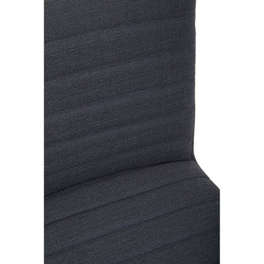Brando Dining Chair | Charcoal Grey Fabric Dining Chair with Oak Wood Legs