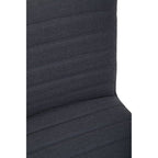Brando Dining Chair | Charcoal Grey Fabric Dining Chair with Oak Wood Legs