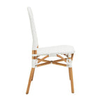 Manado Dining Chair | Natural and White Rattan Dining Chair