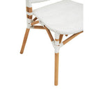 Manado Dining Chair | Natural and White Rattan Dining Chair