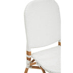 Manado Dining Chair | Natural and White Rattan Dining Chair