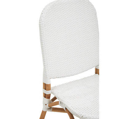 Manado Dining Chair | Natural and White Rattan Dining Chair
