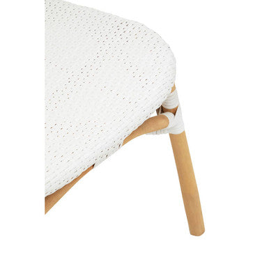 Manado Dining Chair | Natural and White Rattan Dining Chair