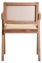 Cebu Dining Chair | Ivory Fabric and Grey Wash Beech Wood Dining Chair