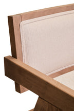 Cebu Dining Chair | Ivory Fabric and Grey Wash Beech Wood Dining Chair
