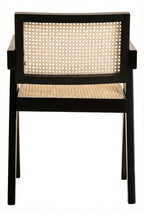 Cebu Dining Chair | Natural Cane and Black Beech Wood Dining Chair