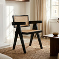Cebu Dining Chair | Natural Cane and Black Beech Wood Dining Chair