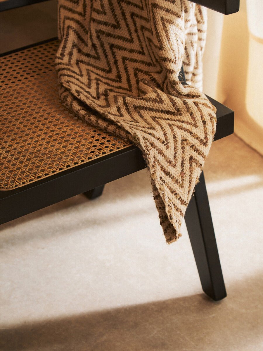 Cebu Dining Chair | Natural Cane and Black Beech Wood Dining Chair