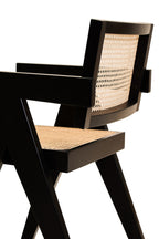 Cebu Dining Chair | Natural Cane and Black Beech Wood Dining Chair
