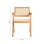 Cebu Dining Chair | Natural Cane and Beech Wood Dining Chair