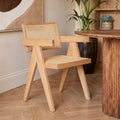 Cebu Dining Chair | Natural Cane and Beech Wood Dining Chair
