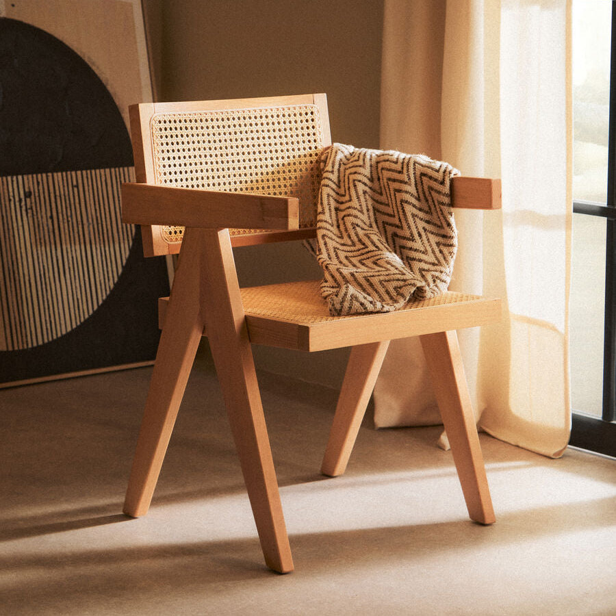 Cebu Dining Chair | Natural Cane and Beech Wood Dining Chair