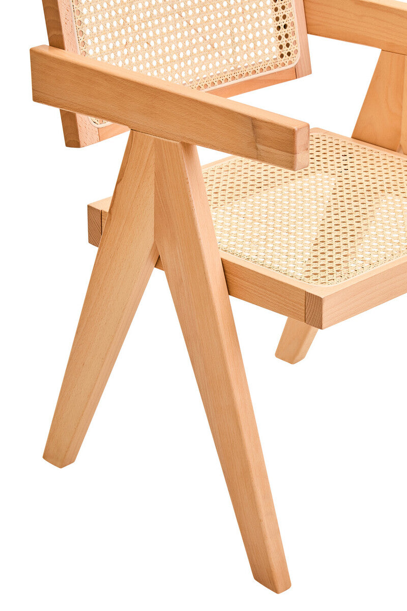 Cebu Dining Chair | Natural Cane and Beech Wood Dining Chair