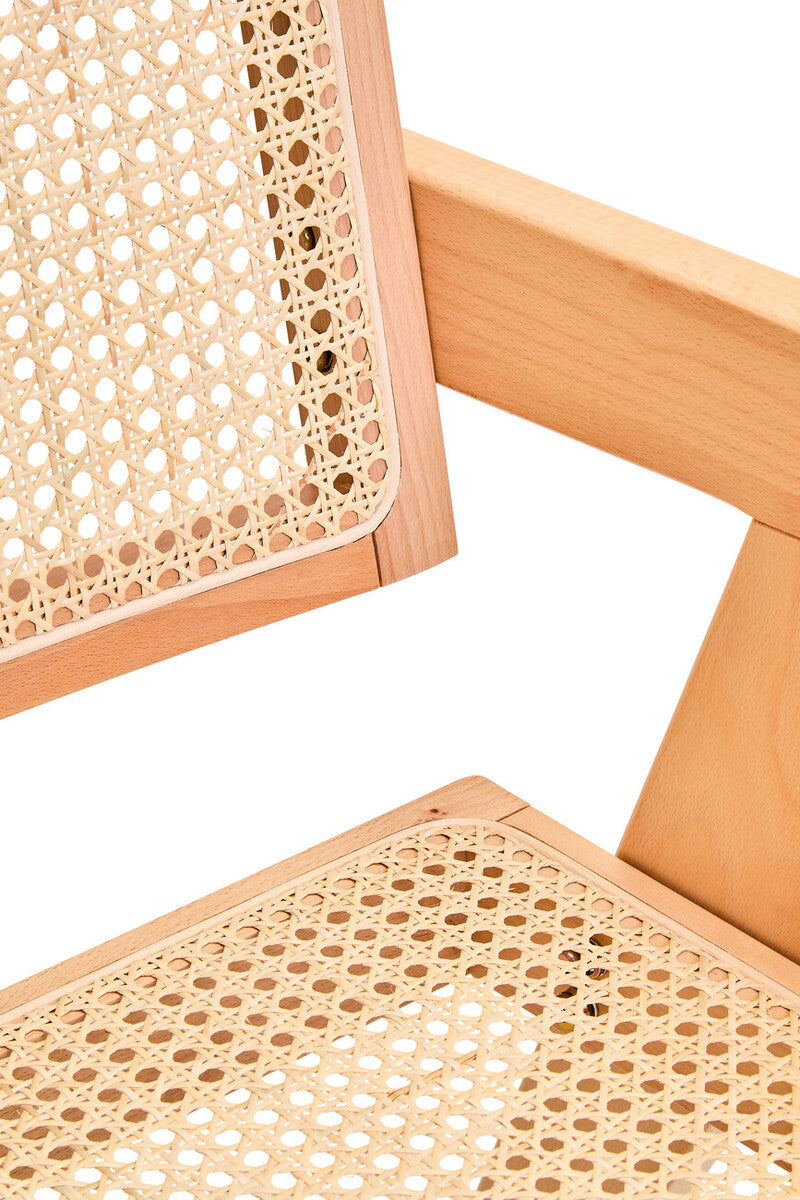 Cebu Dining Chair | Natural Cane and Beech Wood Dining Chair