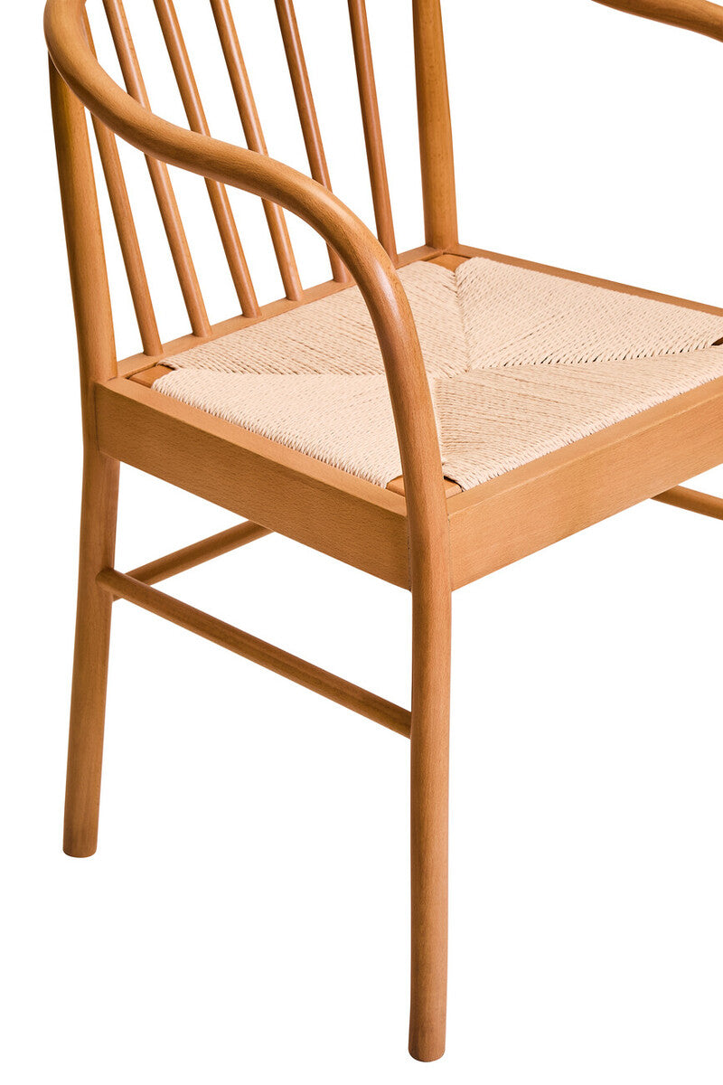 Cebu Dining Chair | Natural Woven Rope and Beech Wood Chair