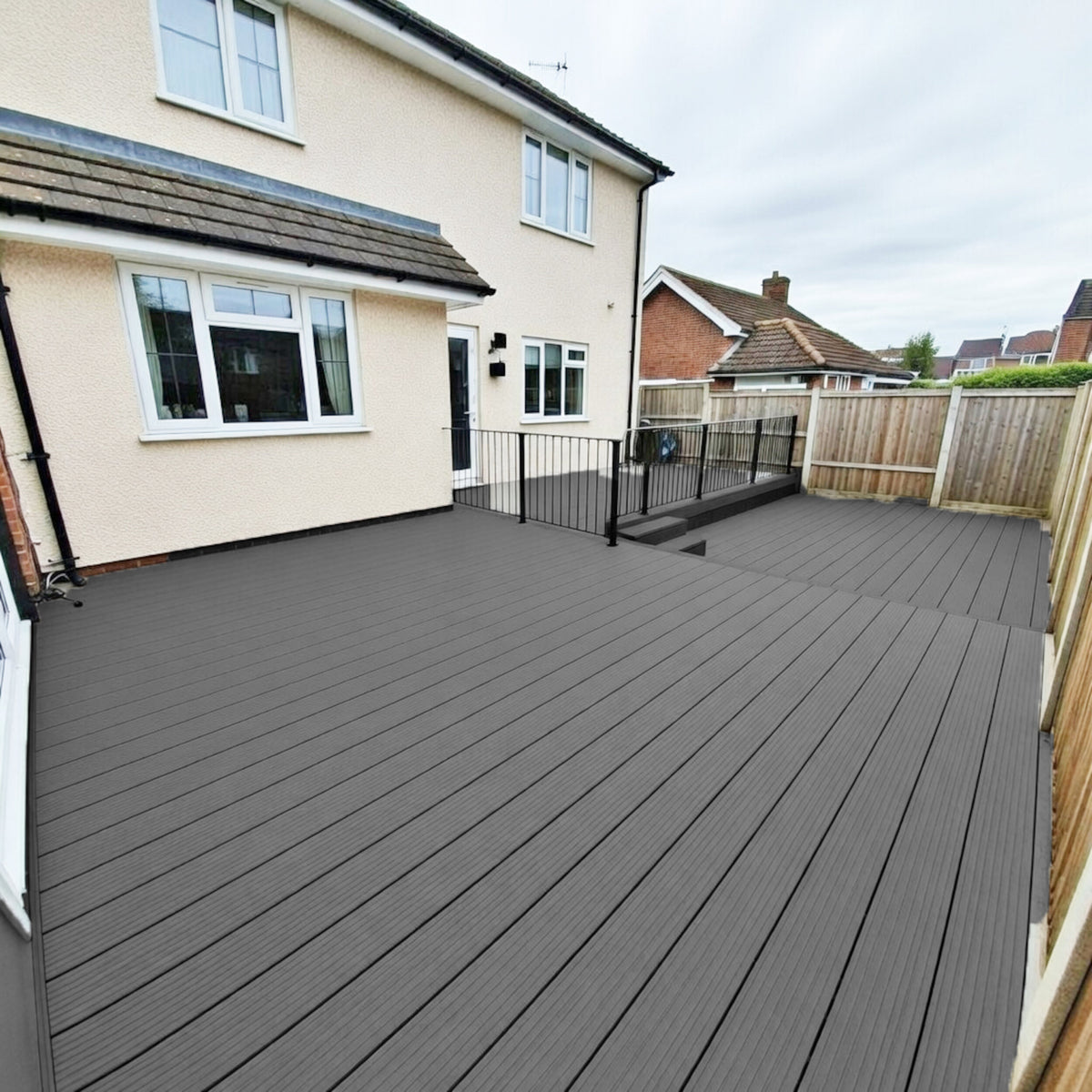 Light Neo Composite Decking Board Smoke | Pack of 5