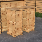 Wooden Interlock Bar Stools