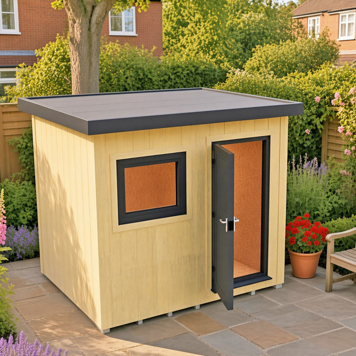 Fortis SIP Workshop Style C | Front Door Insulated Garden Workshop
