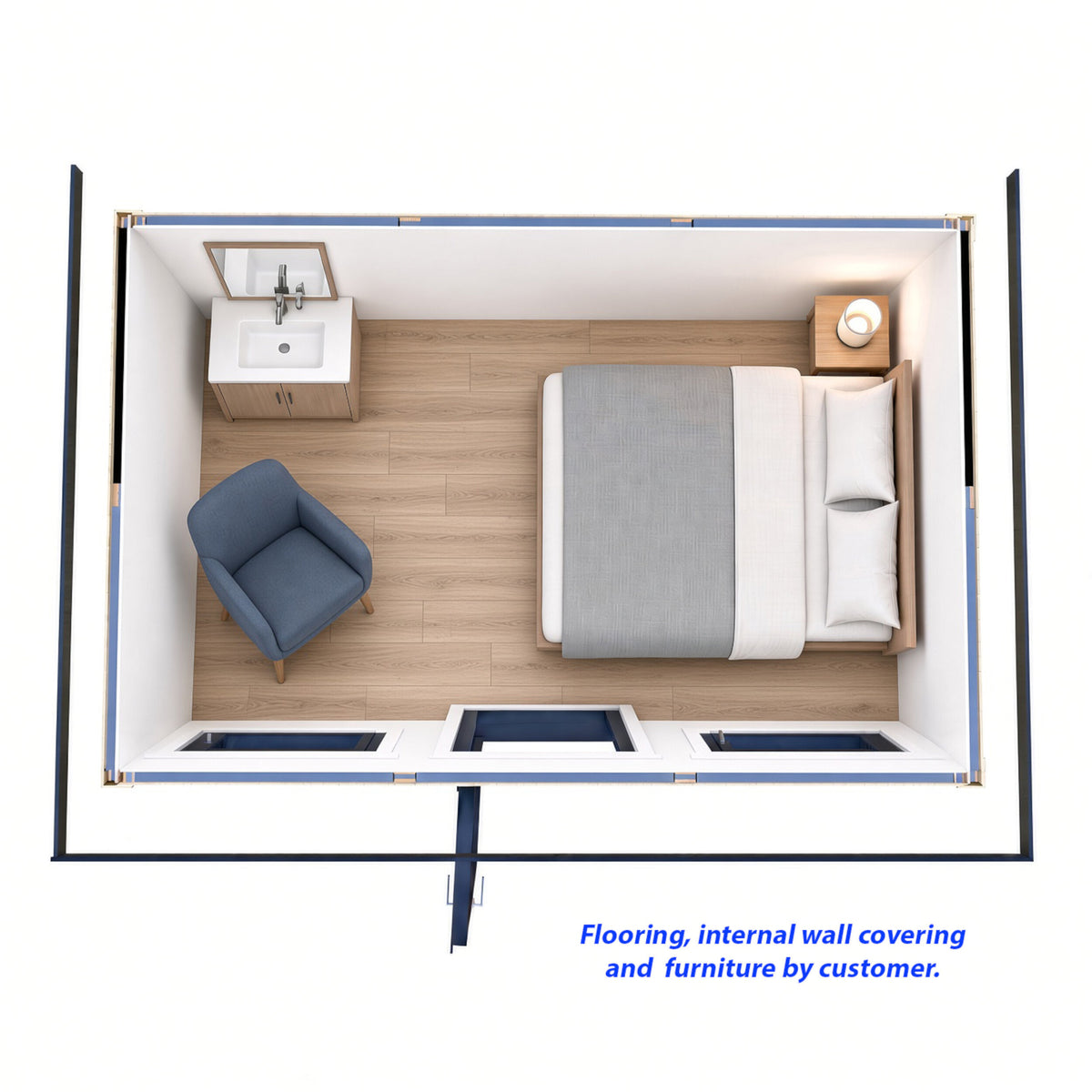 Fortis SIP Workshop Style E | Centre Door Insulated Garden Workshop