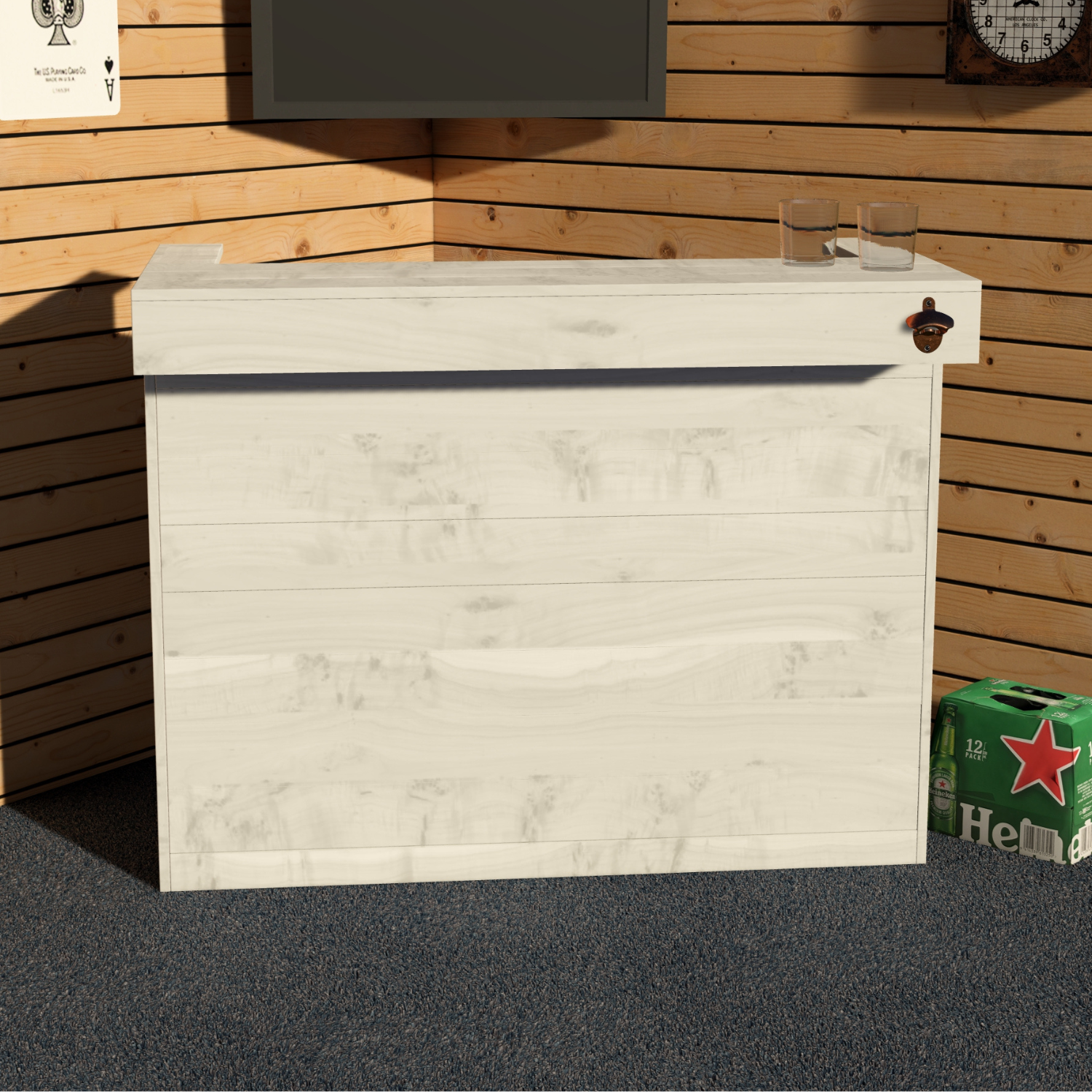 Rustic Wooden Garden Bar