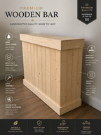 Premium Wooden Martini Bar