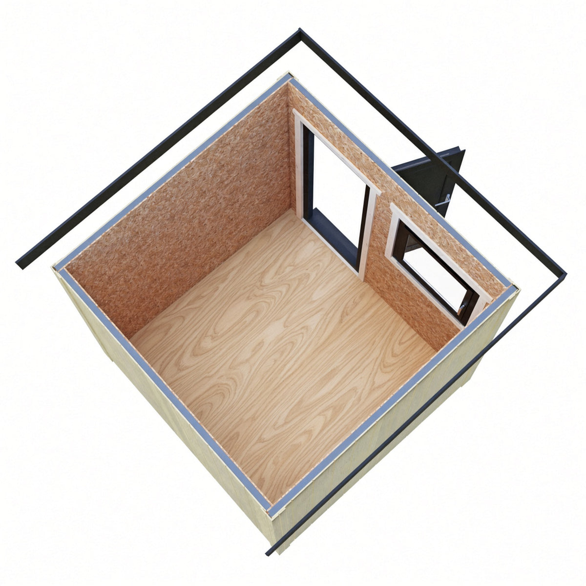 Fortis SIP Workshop Style C | Front Door Insulated Garden Workshop