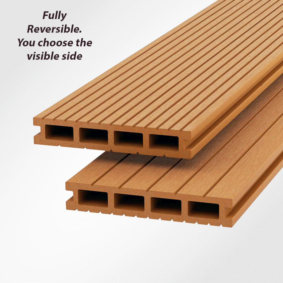 Light Neo Composite Decking Board Gold | Pack of 5