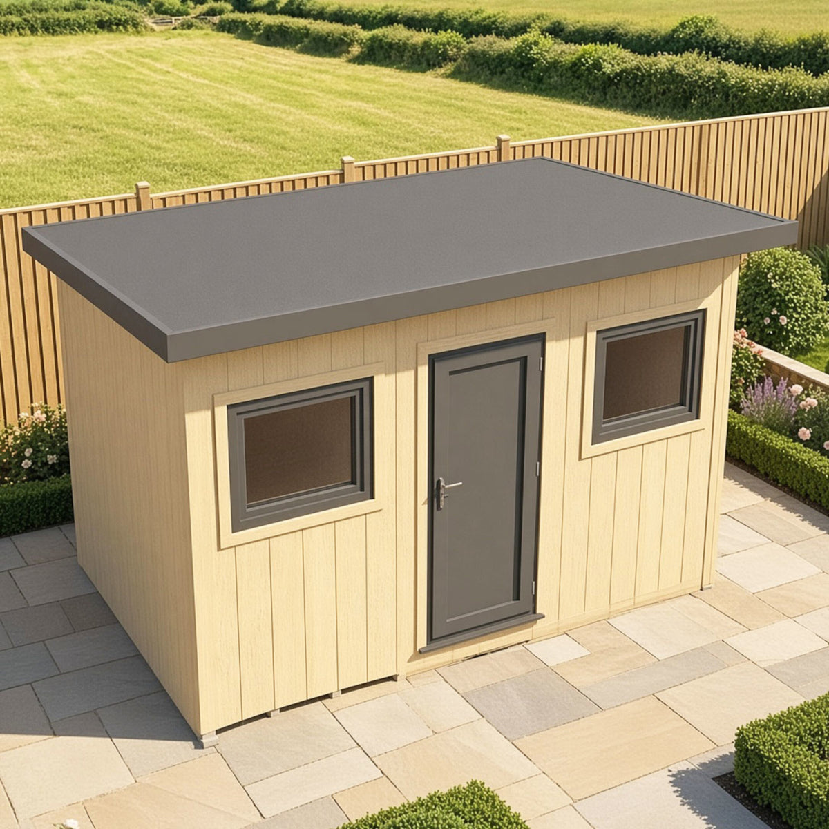 Fortis SIP Workshop Style E | Centre Door Insulated Garden Workshop