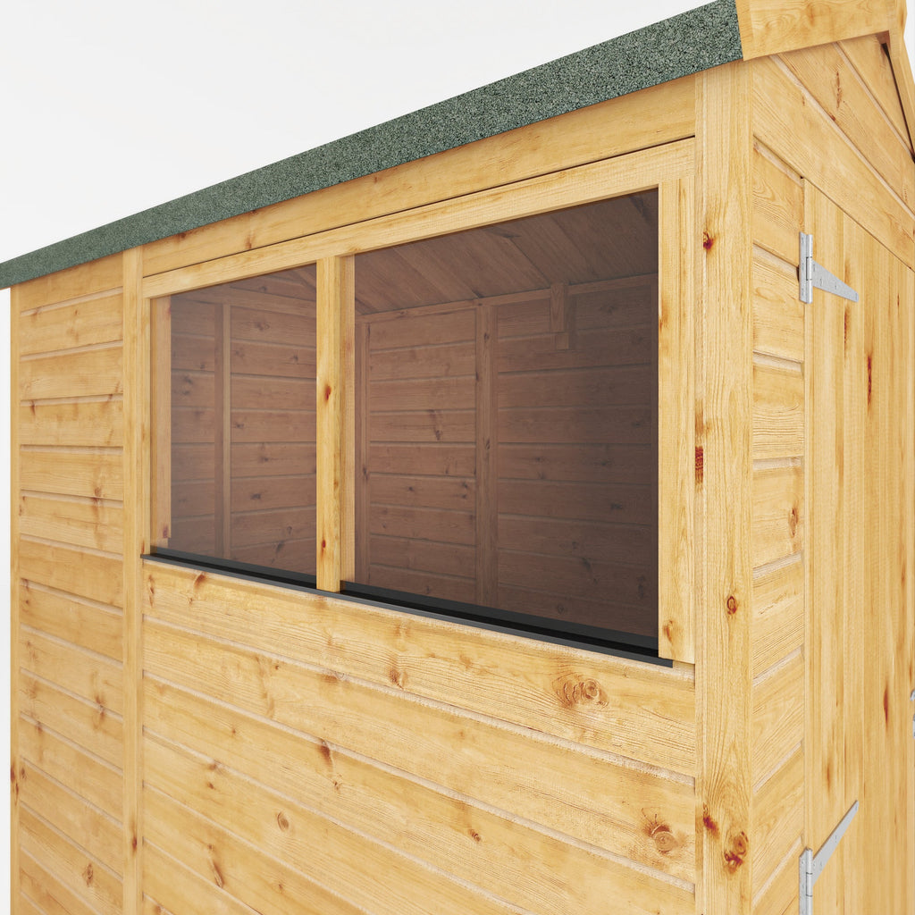 Mercia Woodsman Shiplap Apex shed cladding detail