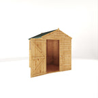 Mercia Woodsman Shiplap Apex 6x6 shed door open