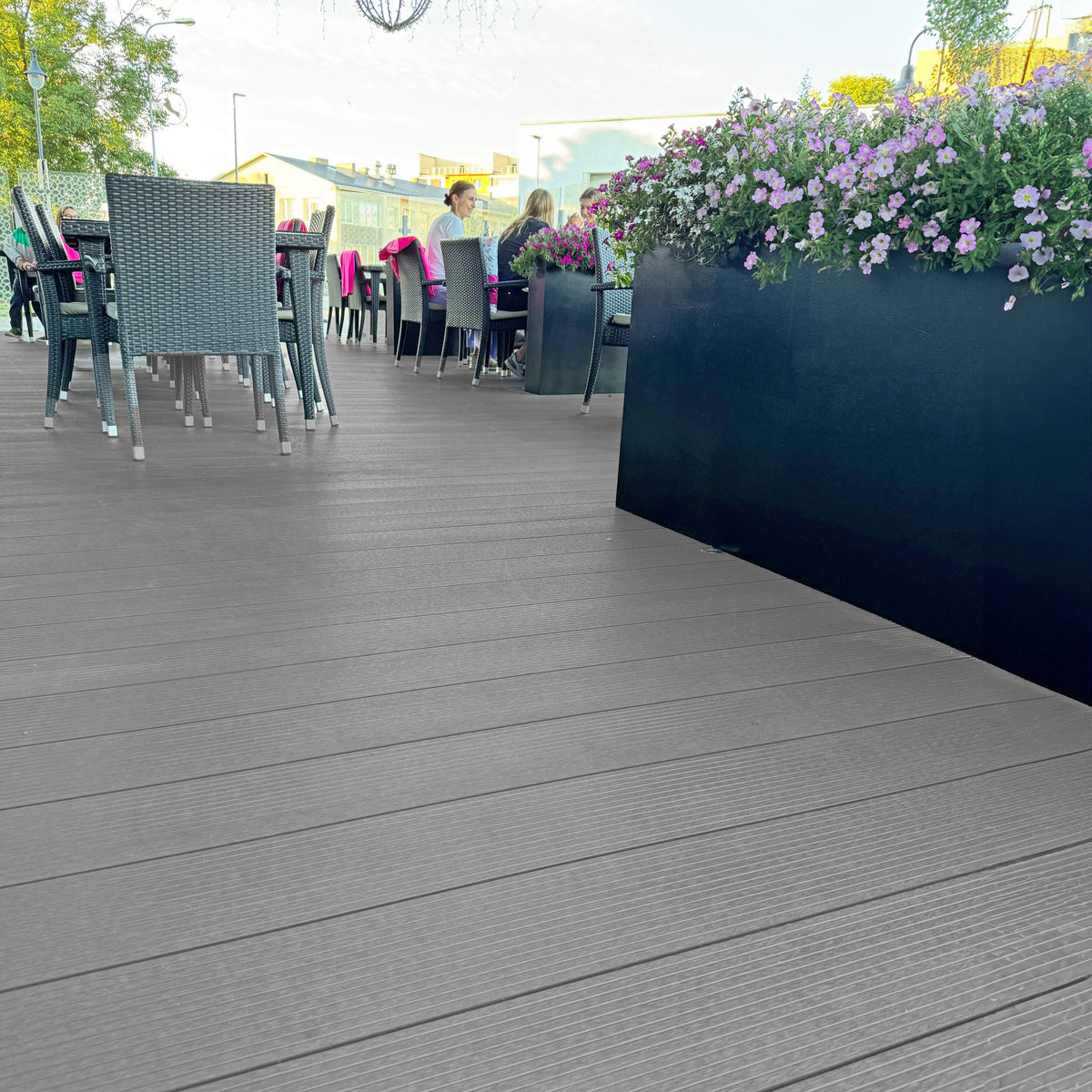 Light Neo Composite Decking Board Smoke | Pack of 5